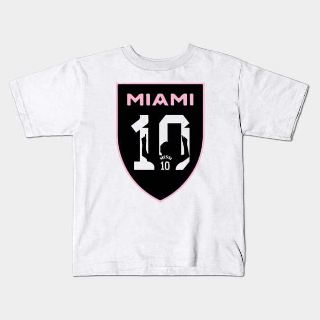 The Goat On Miami City Kids T-Shirt by krikrik